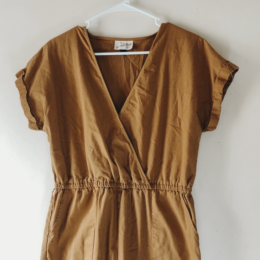 Universal threads mustard color jumpsuit